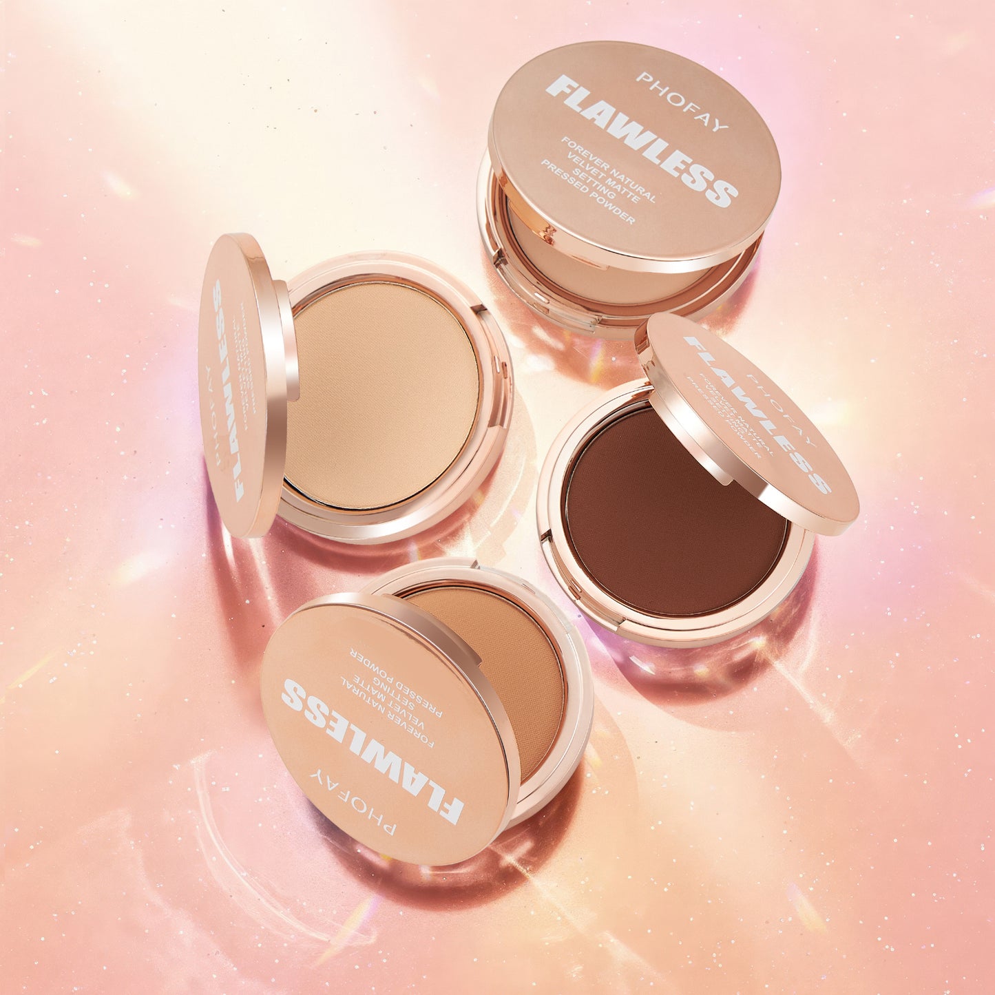 PHOFAY Matte Setting gepresstes Pulver
