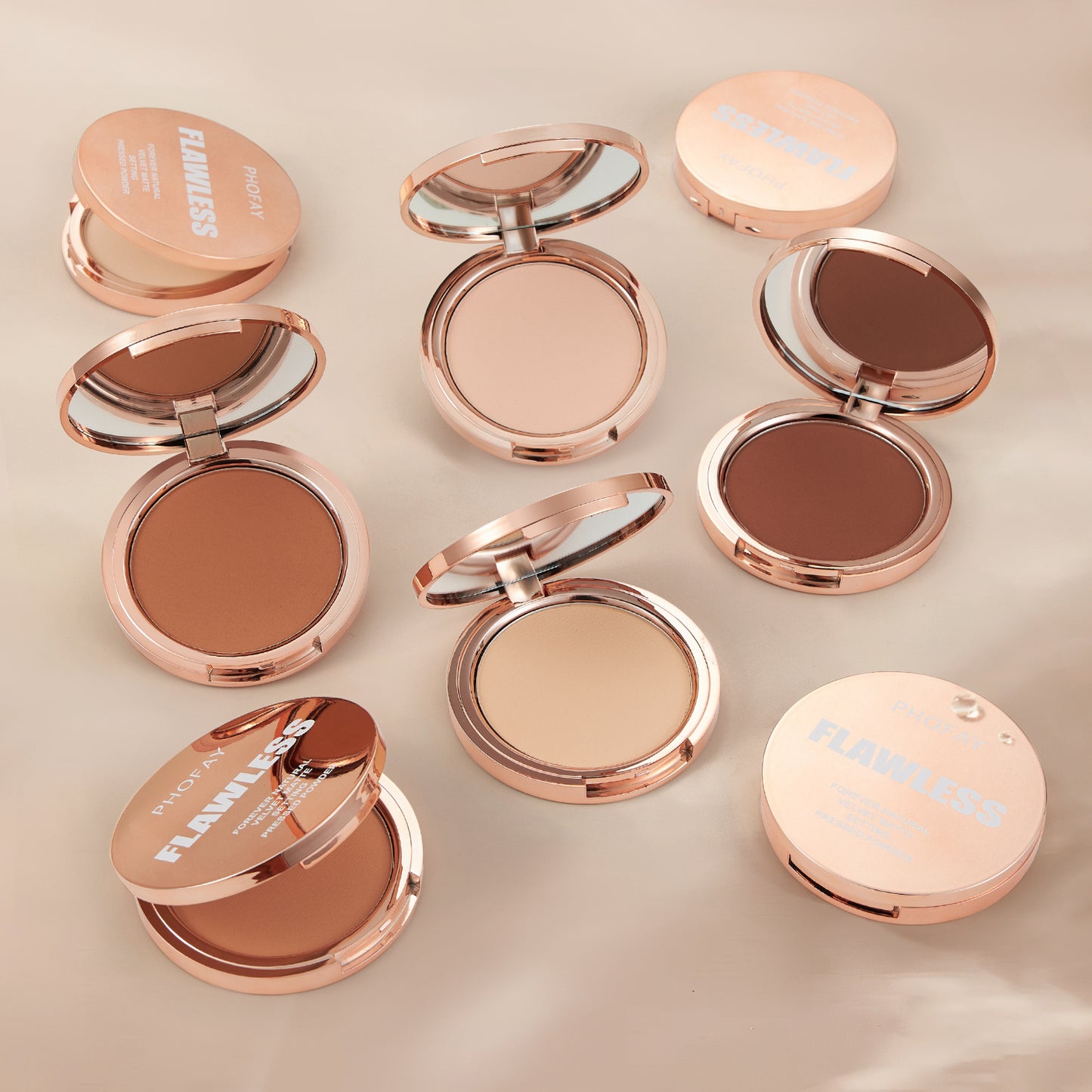 PHOFAY Matte Setting gepresstes Pulver