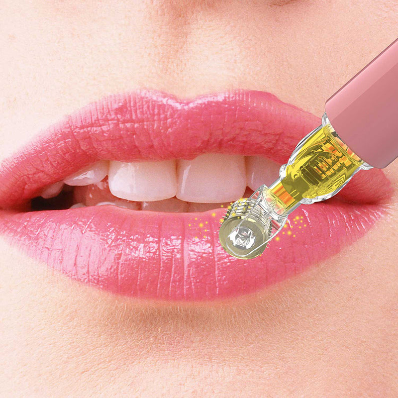 Lipp Roller & Lipp Booster Derma Roller mit Serum-Applikator