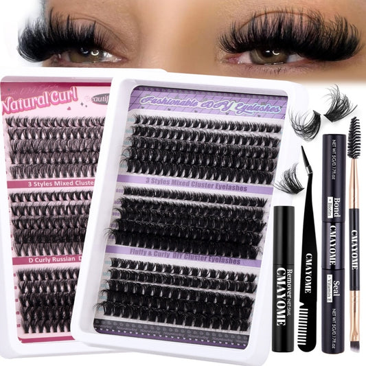 Segmented Messy Thick Curl Simulation Eyelash